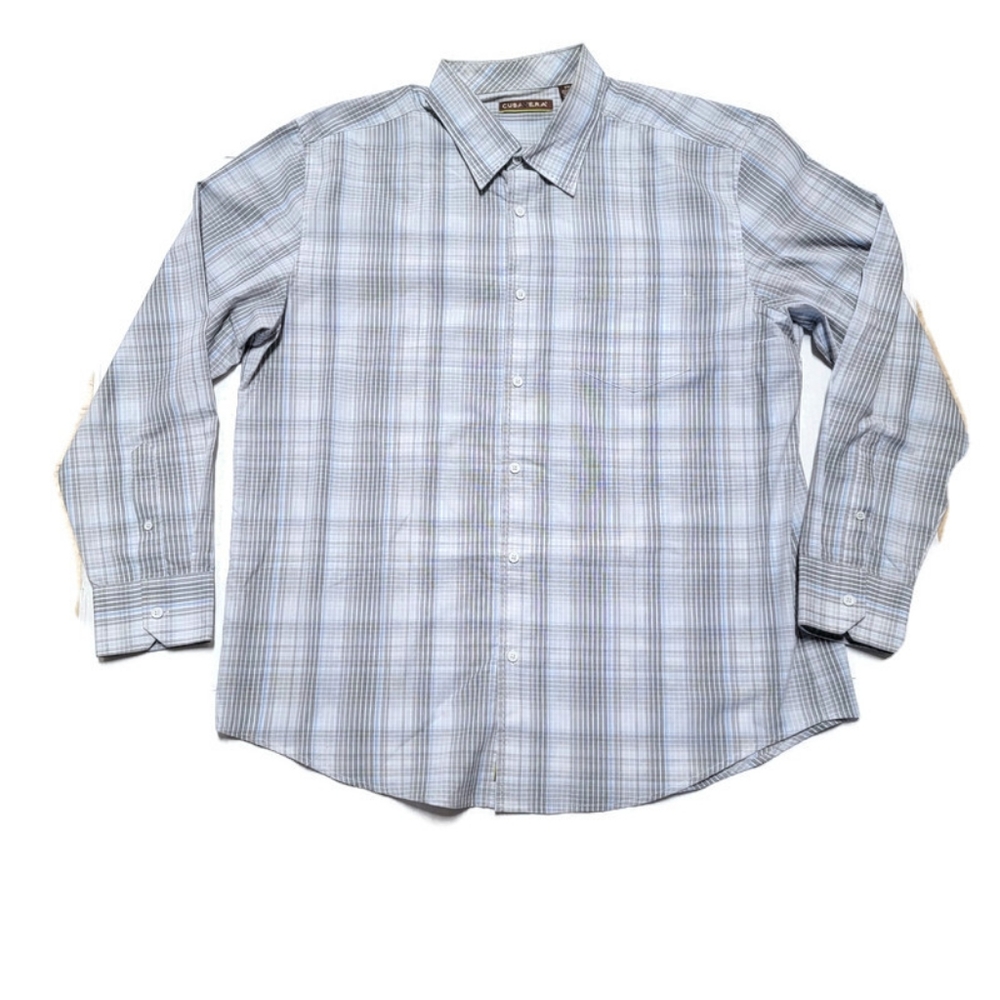 Cubavera Mens Shirt Size XXL Button Front Long Sleeves